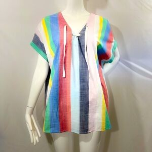 NWOT TOMMY HILFIGER Women’s Multicolored Pullover Top Size: Large
